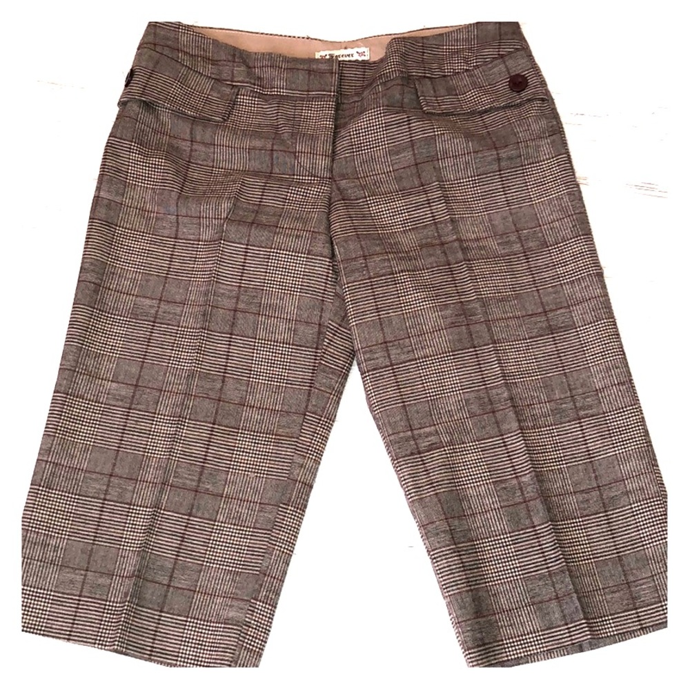 Plaid culottes. Perfect for fall